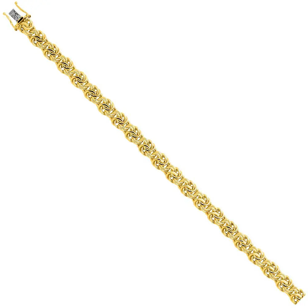Bracelet Or 18 Carats 750/000 Jaune Maille Royale - 21cm