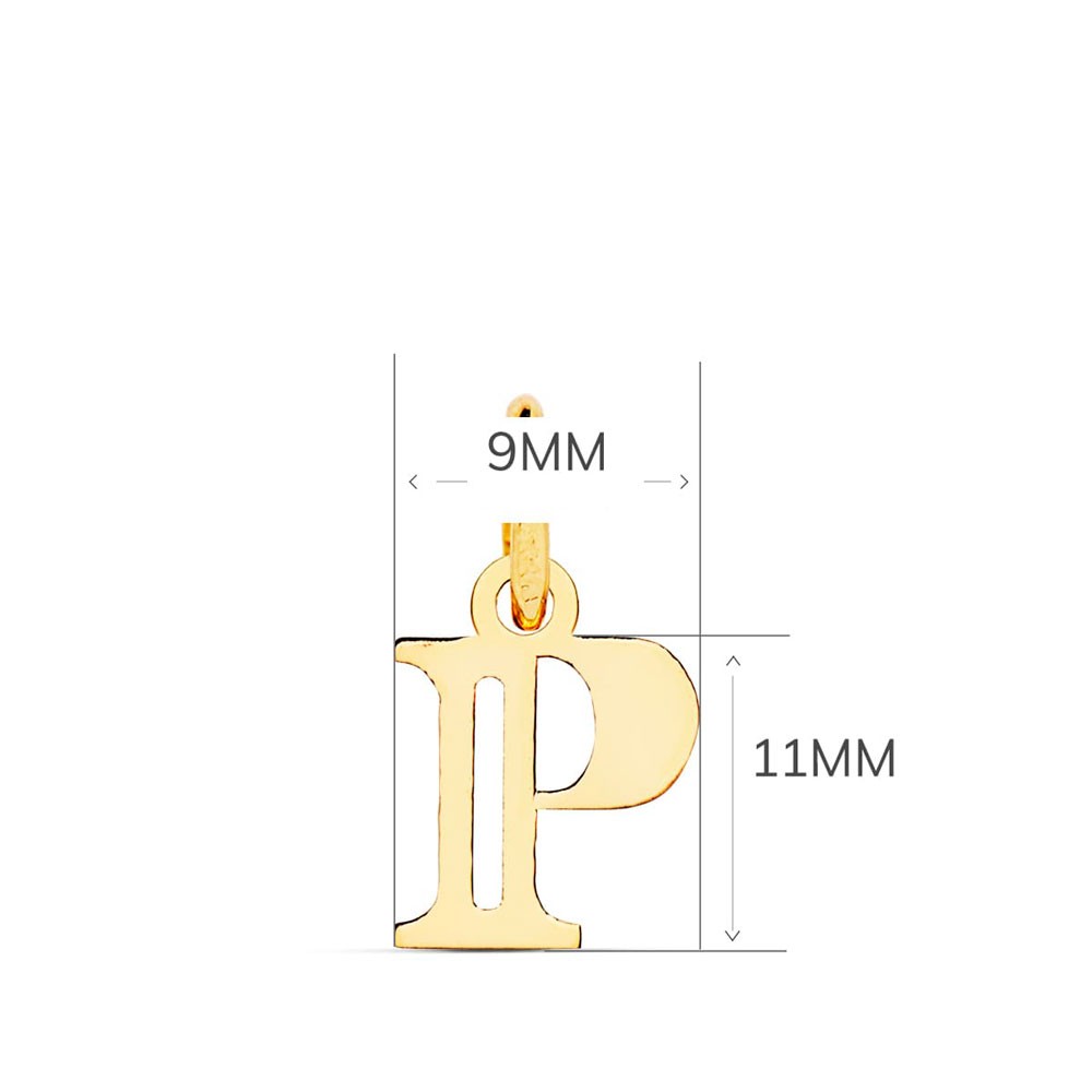 Collier - Pendentif Lettre "P" Or 750/1000 - Chaine Dorée