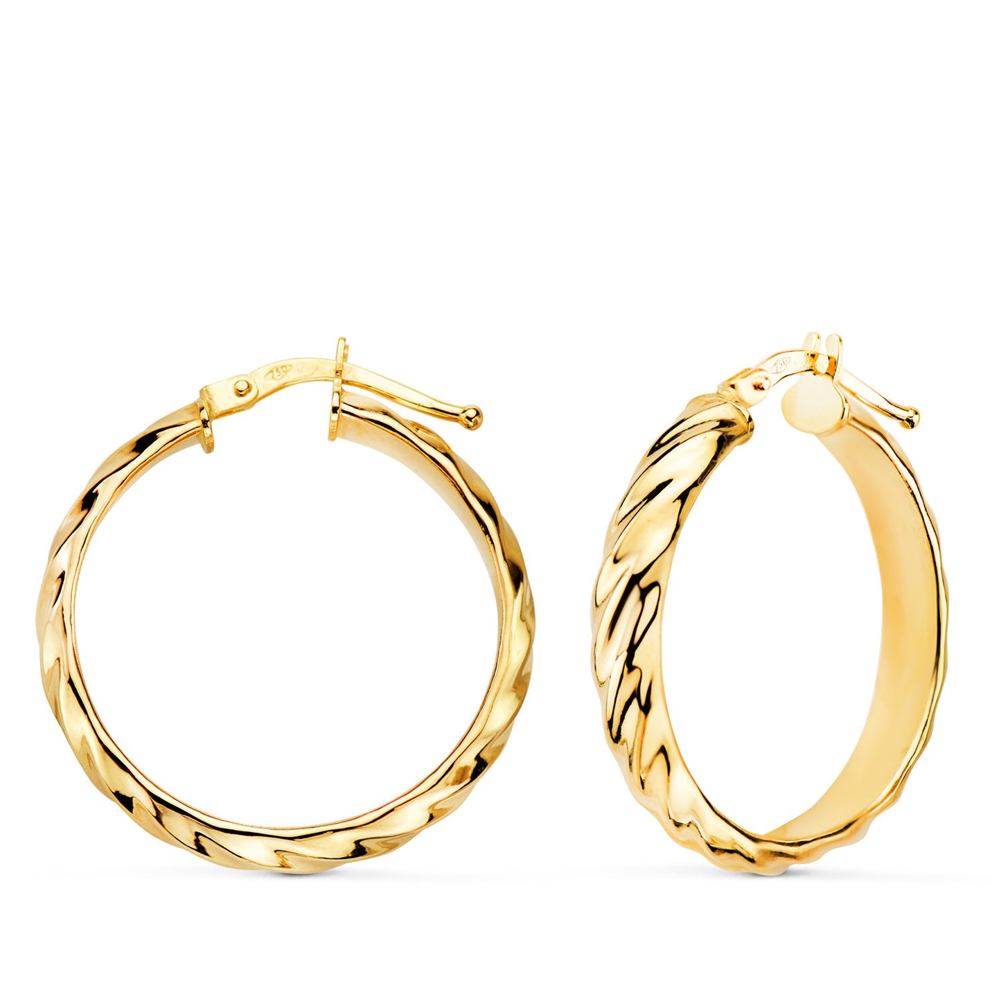 Créoles Or 18 Carats 750/000 Jaune