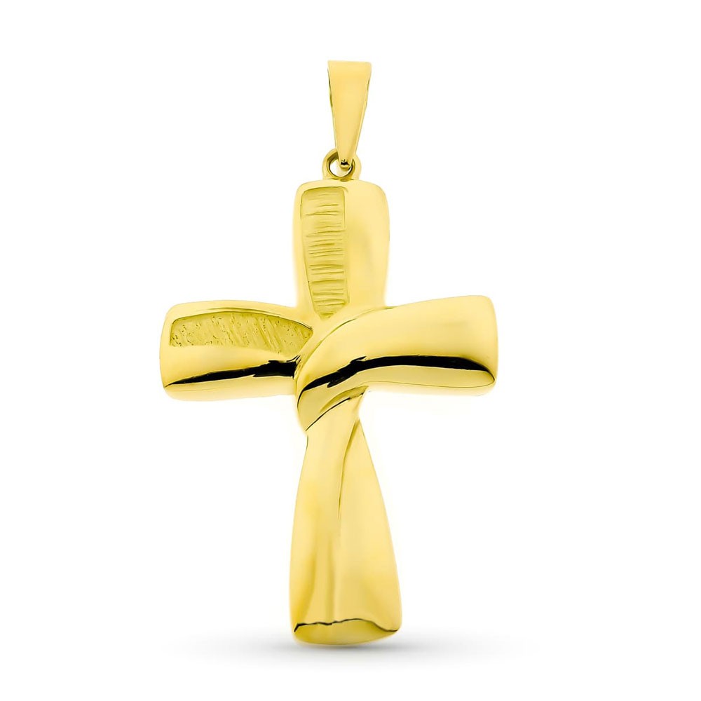 Pendentif - Médaille Croix Or 18 Carats 750/000 Jaune - Chaine Offerte