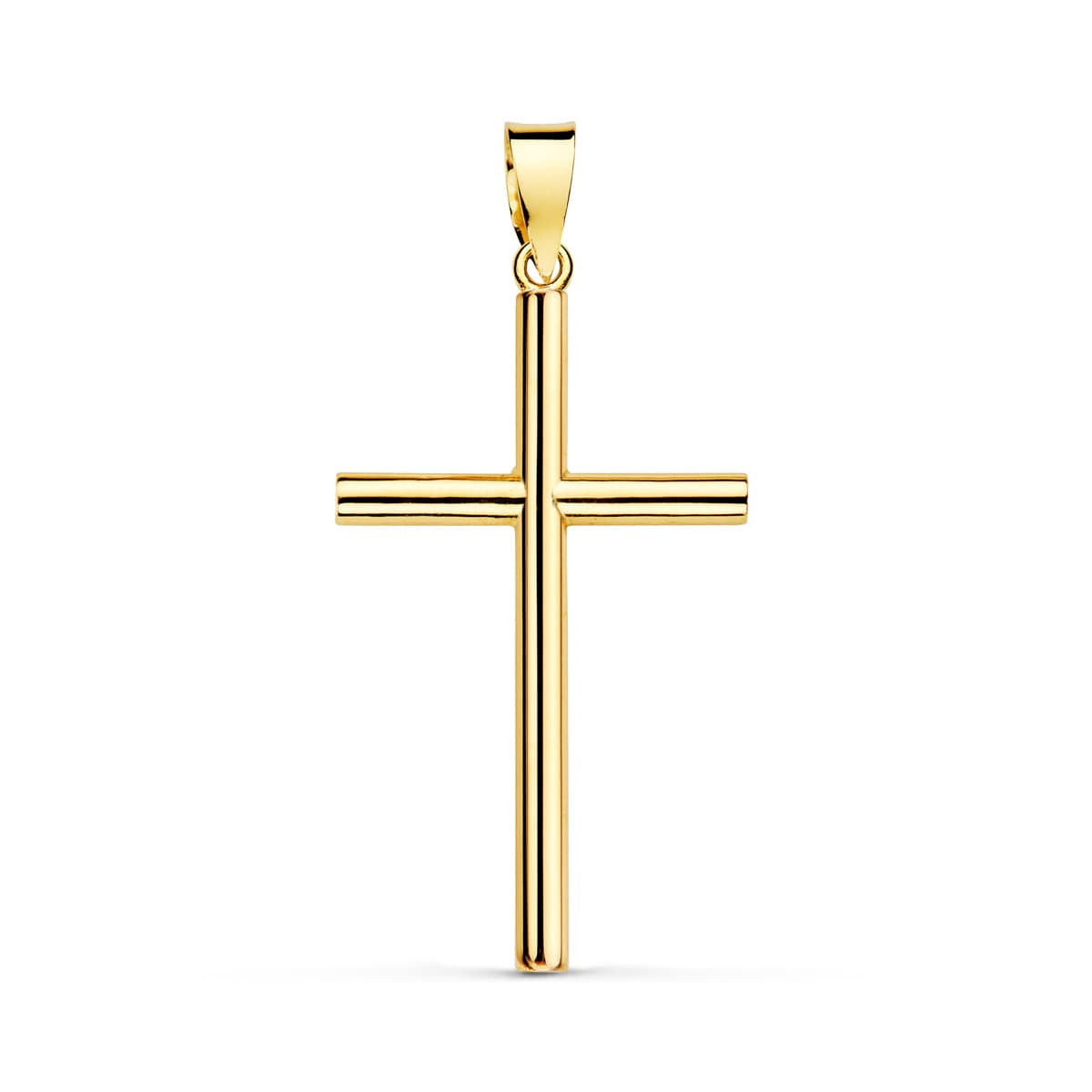 Pendentif - Médaille Croix Or 18 Carats 750 Jaune - Chaine Offerte