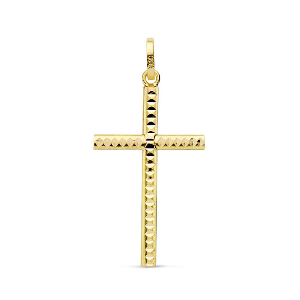 Pendentif - Médaille Croix Or 18 Carats 750 Jaune - Chaine Offerte
