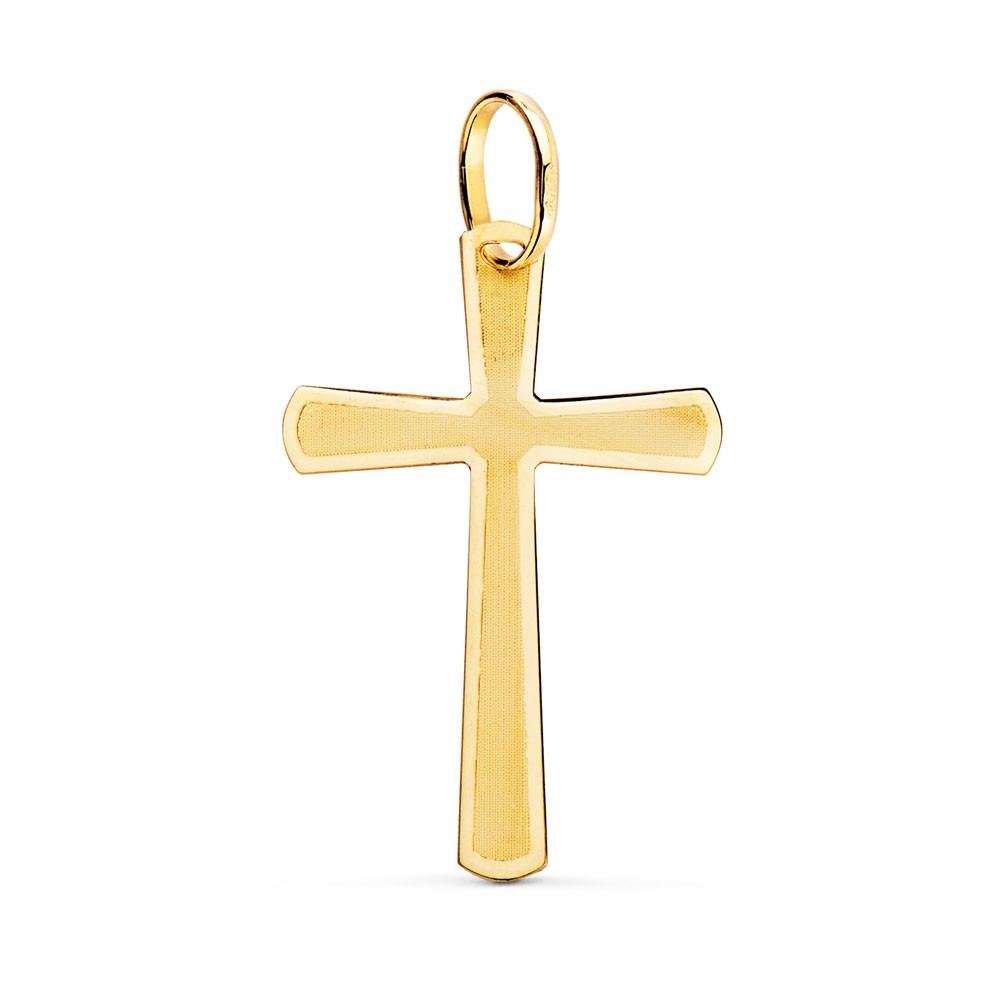 Pendentif - Médaille Croix Or 18 Carats 750/000 Jaune - Chaine Offerte