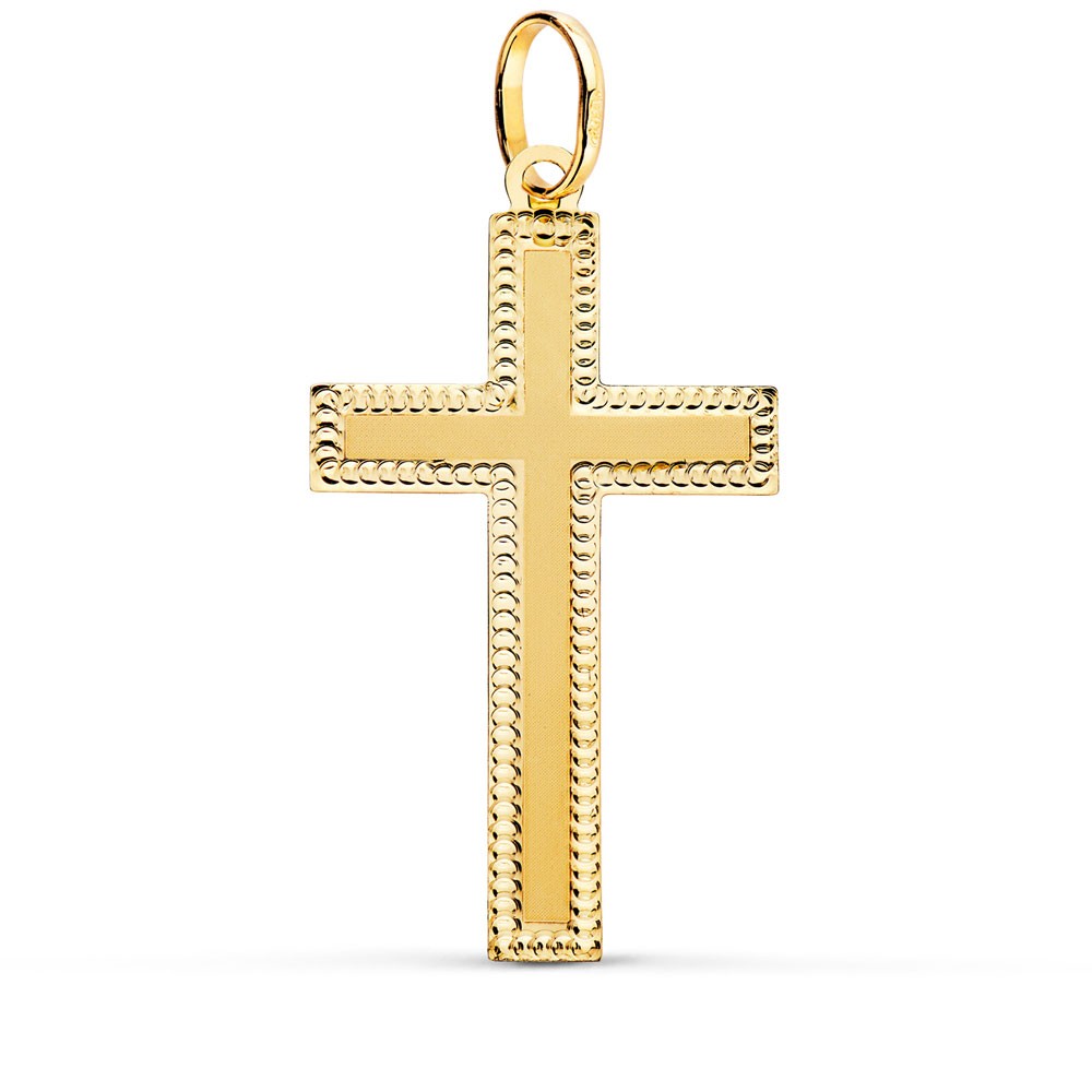 Pendentif - Médaille Croix Or 18 Carats 750/000 Jaune - Chaine Offerte