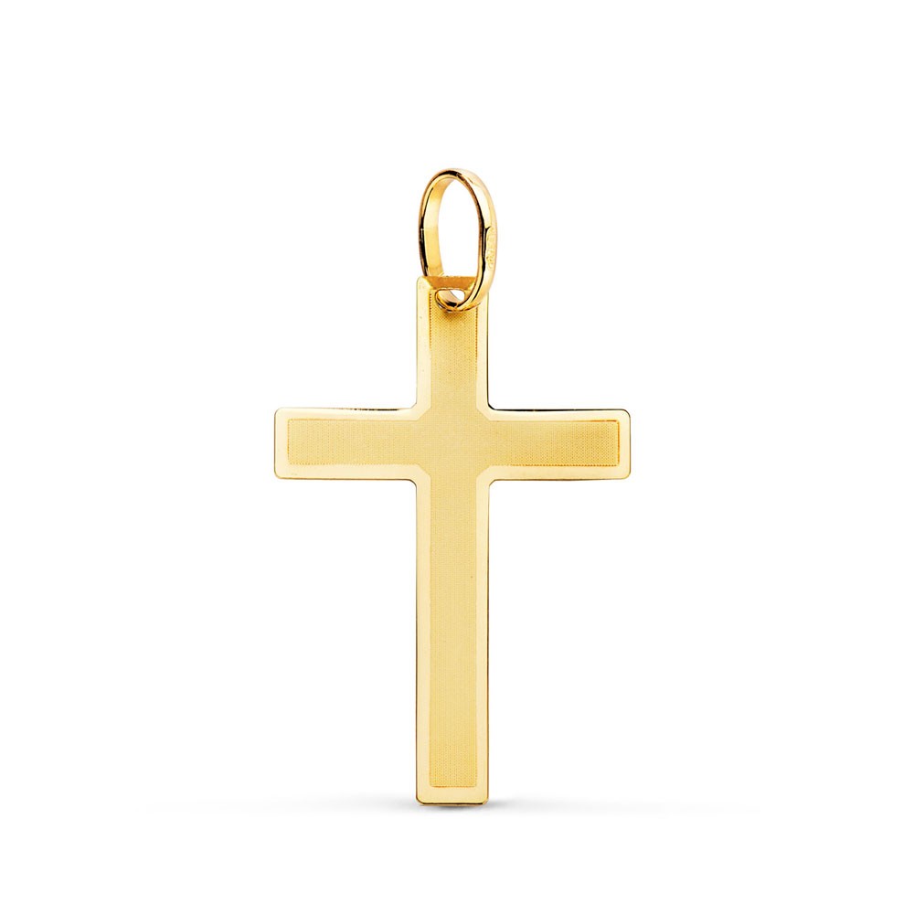 Pendentif - Médaille Croix Or 18 Carats 750/000 Jaune - Chaine Offerte