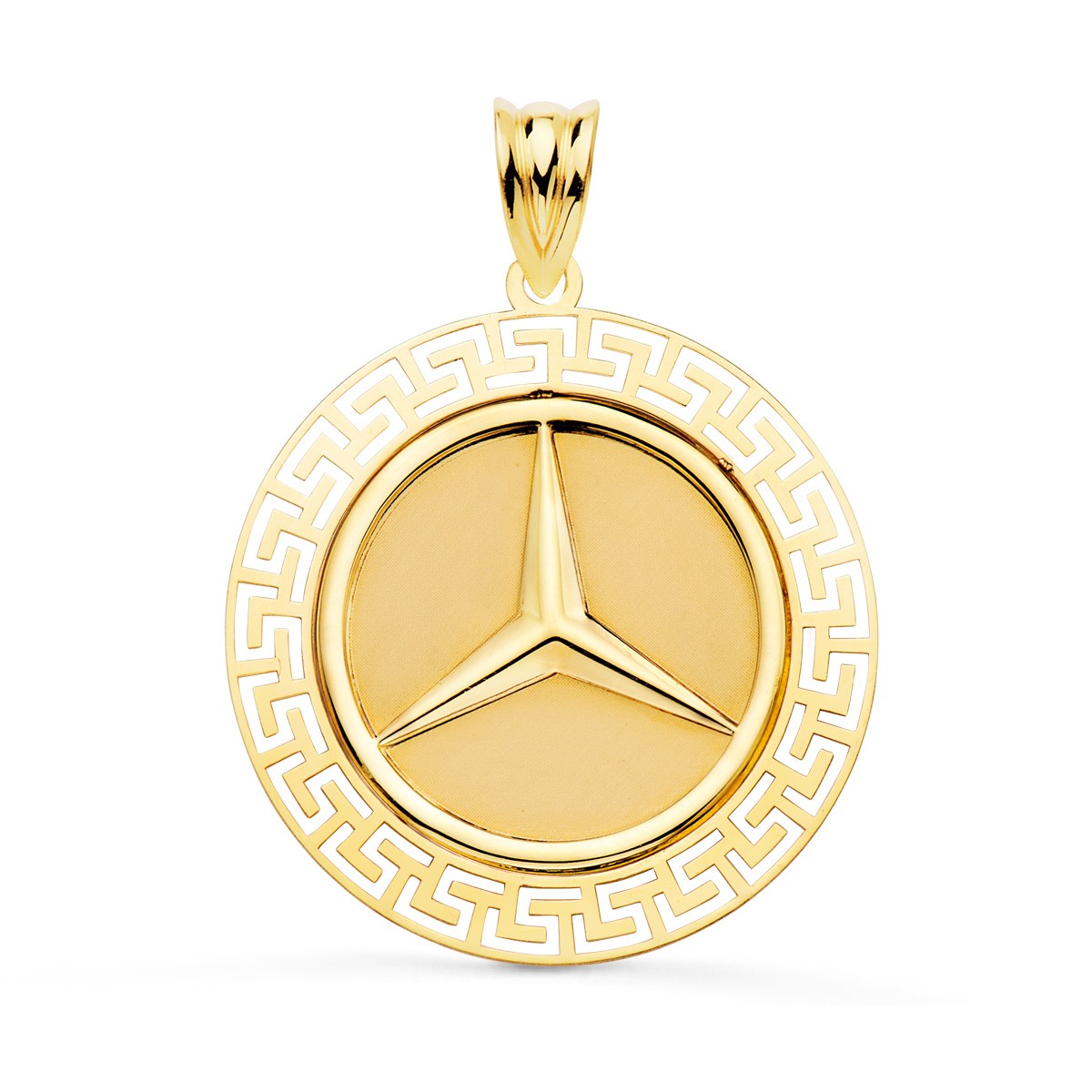 Pendentif - Médaille Or 18 Carats 750/000 Etoile à Trois Branches - Chaine Dorée Offerte