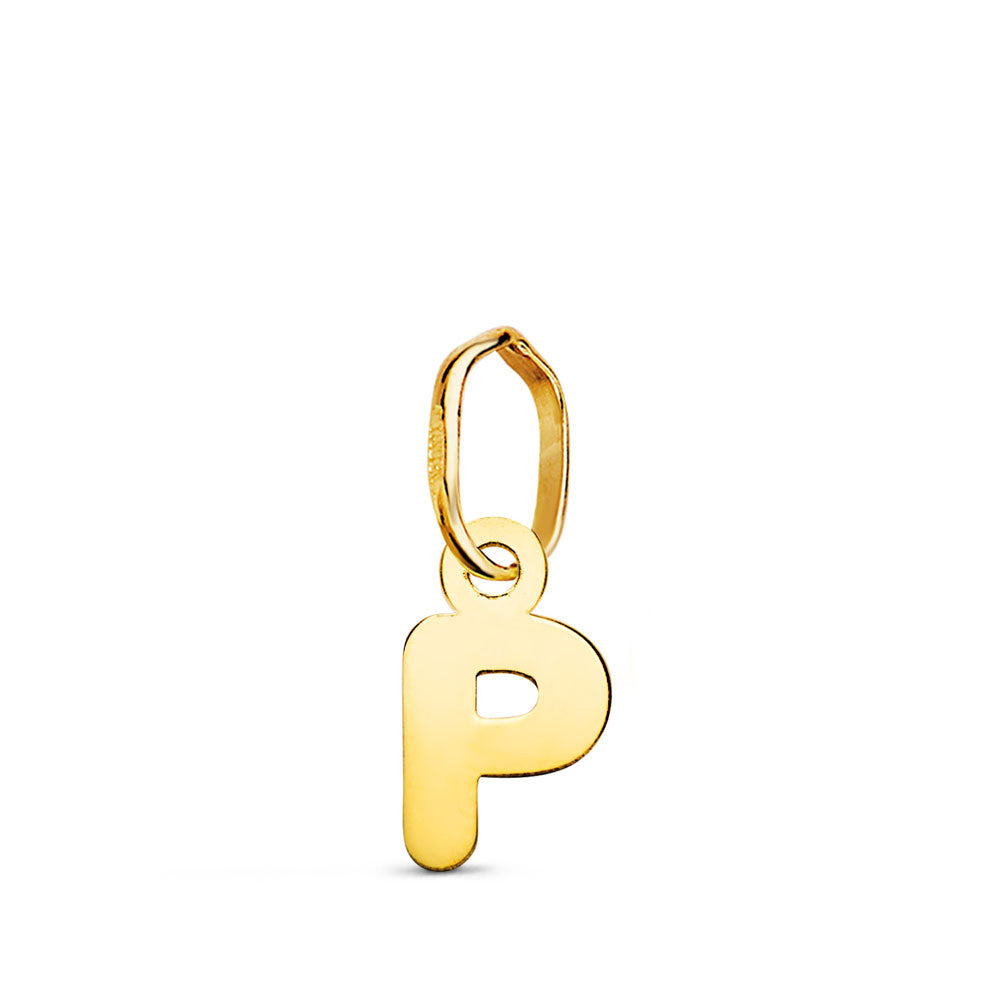 Pendentif Or 18 Carats 750 Jaune - Initiale Lettre "P" - Chaine Offerte