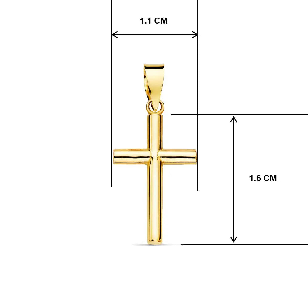 Médaille Croix Or 18 Carats 750/000 Jaune - Chaine Dorée