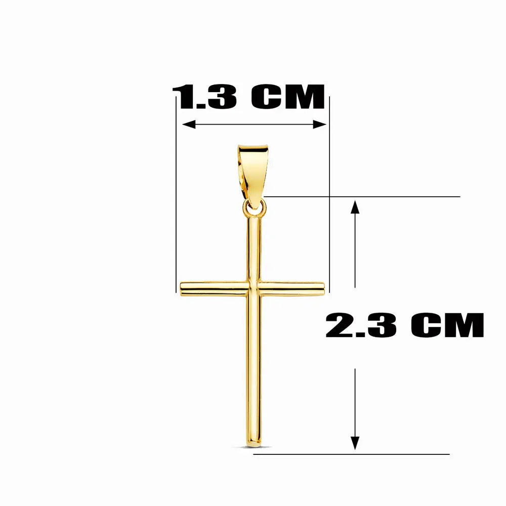 Médaille Croix Or 18 Carats 750/000 Jaune - Chaine Dorée