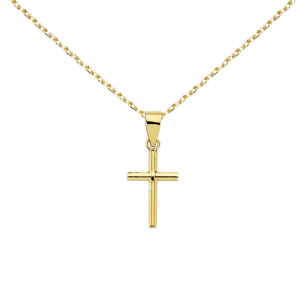 Médaille Croix Or 18 Carats 750/000 Jaune - Chaine Dorée