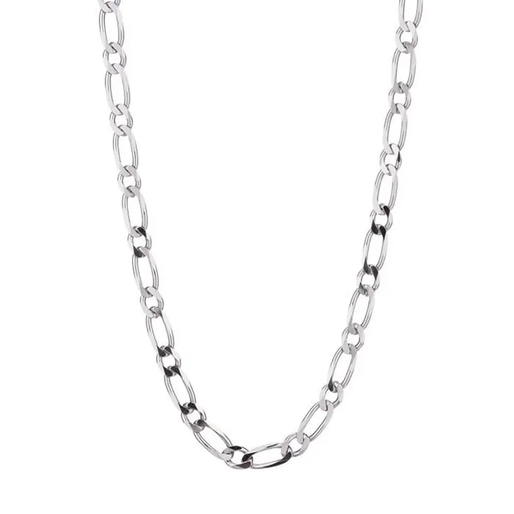 Collier / Chaîne Homme Argent 925 - Maille Figaro Alternée 1+1