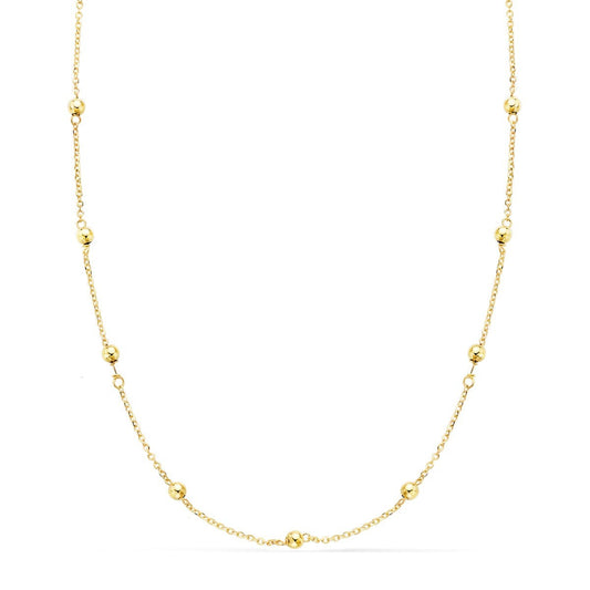 Collier Chaine Or 18 Carats 750/000 Jaune Maille Forçat - 45cm