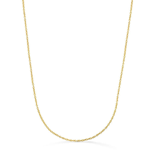 Collier Chaine Or 18 Carats 750/000 Jaune Maille Forçat - 45cm