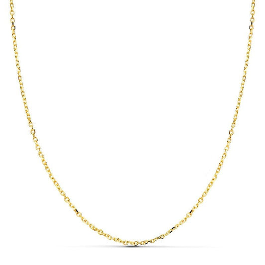 Collier Chaine Or 18 Carats 750/000 Jaune Maille Forçat - 60cm