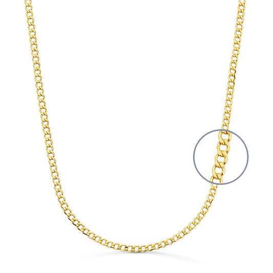 Collier Chaine Or 18 Carats 750/000 Jaune Maille Gourmette