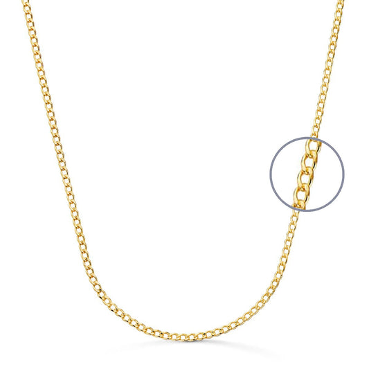 Collier Chaine Or 18 Carats 750/000 Jaune Maille Gourmette