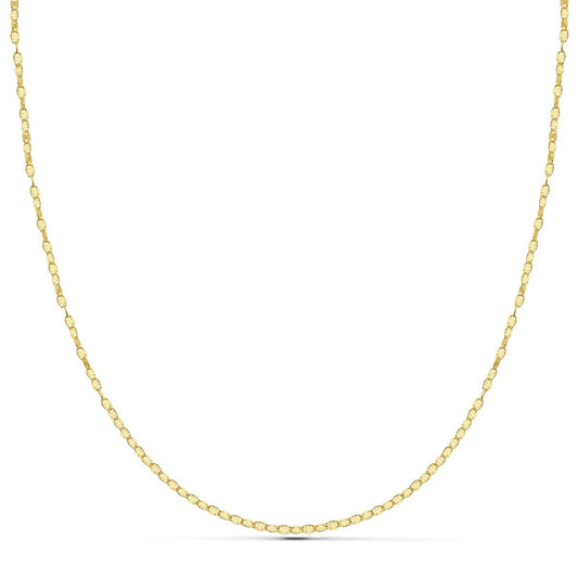 Collier Chaine Or 18 Carats 750/000 Jaune Maille Marine - 40cm