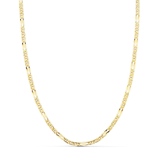 Collier Chaine Or 18 Carats 750/000 Jaune Maille Marine - 45cm