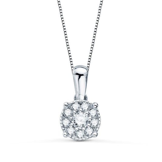 Collier Diamants et Or 18 Carats 750/000 Blanc