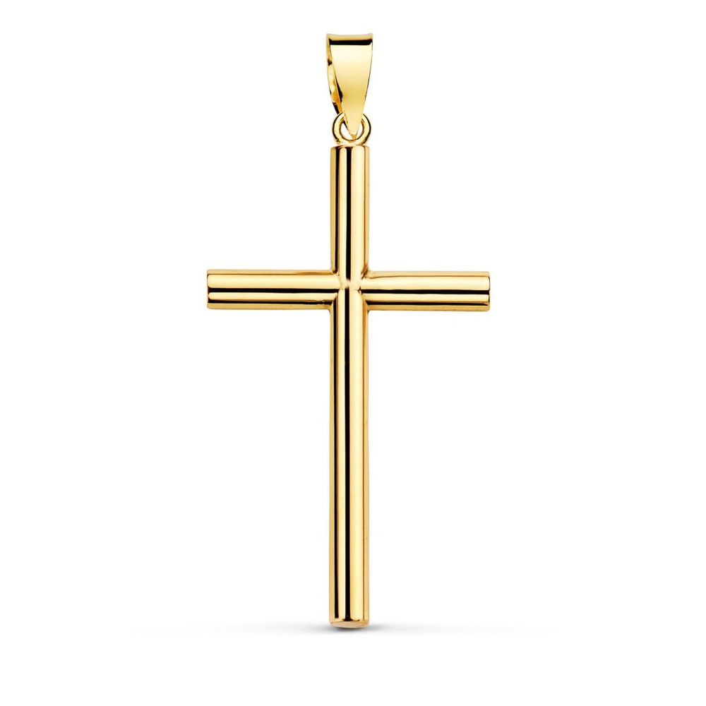 Pendentif  - Médaille Croix Or 18 Carats 750/000 Jaune - Chaine Offerte