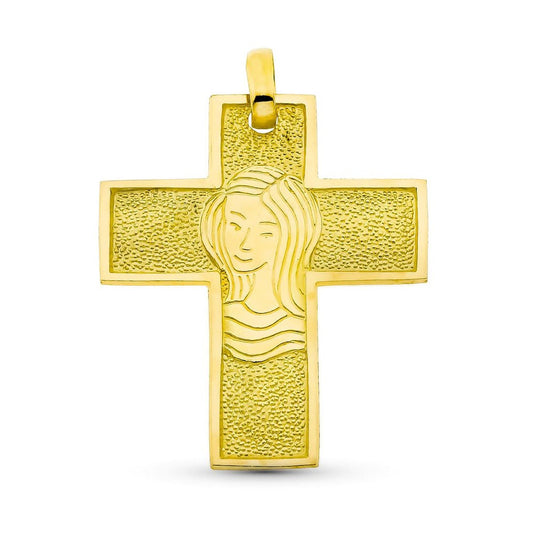 Pendentif  - Médaille Croix Or 18 Carats 750/000 Jaune - Chaine Offerte