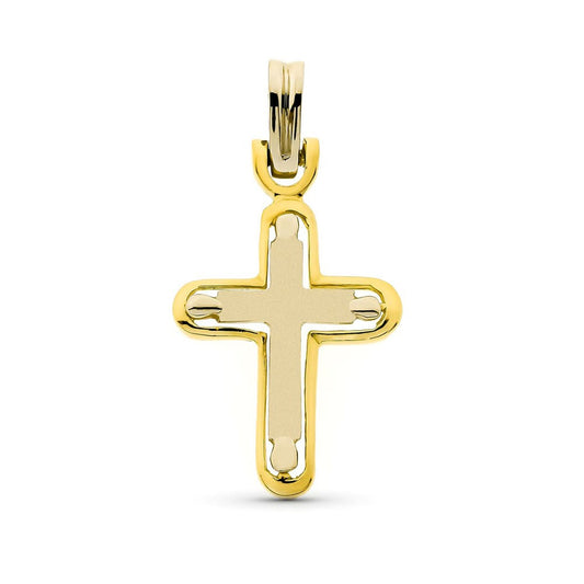 Pendentif  - Médaille Croix Or 18 Carats 750/000 Jaune - Chaine Offerte