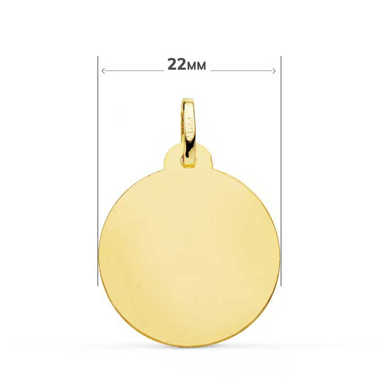 Médaille Or 18 Carats 750 Jaune Saint Antoine 22mm - Chaînes et Gravure Offertes