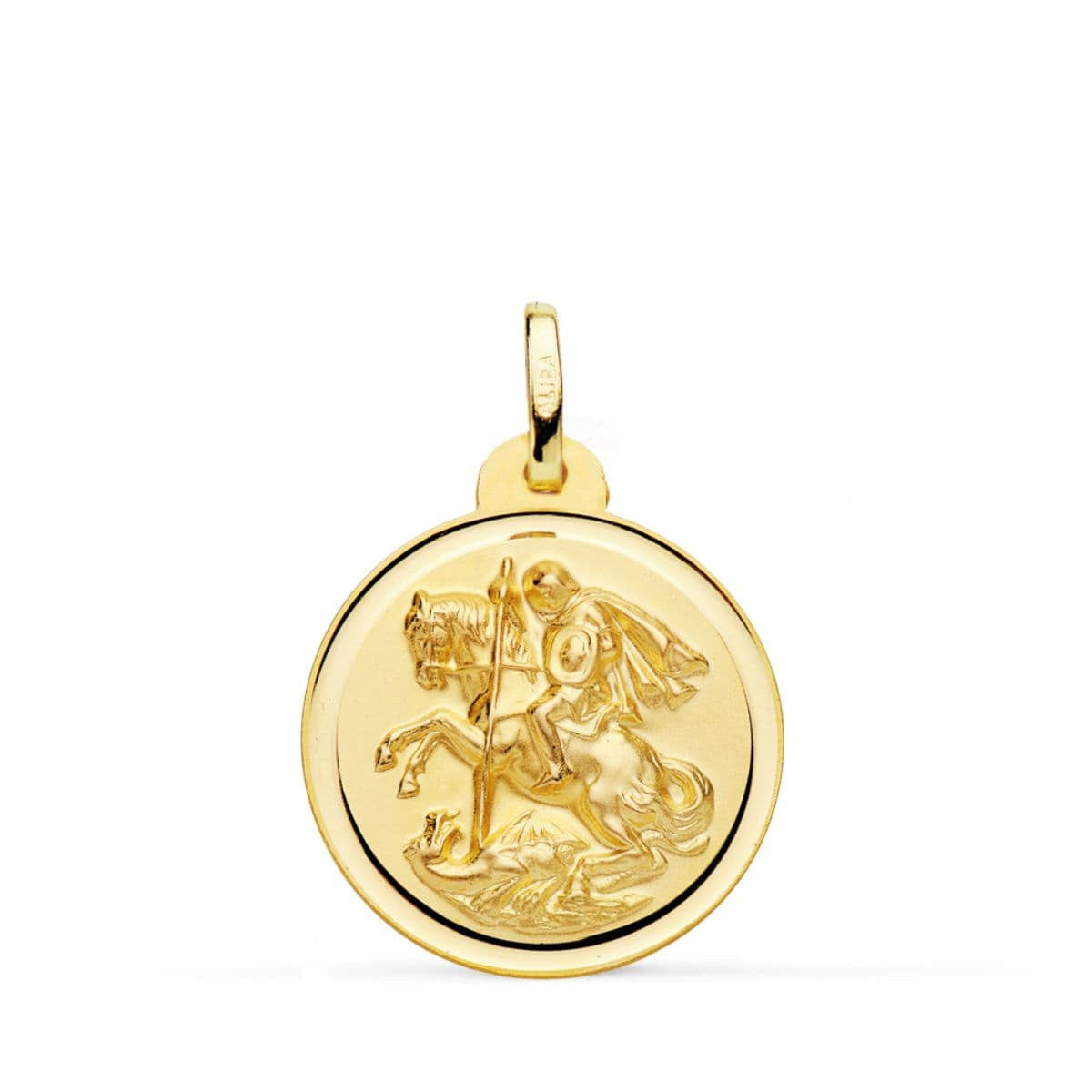 Médaille Or 18 Carats 750 Jaune Saint Georges 20mm - Chaînes et Gravure Offertes