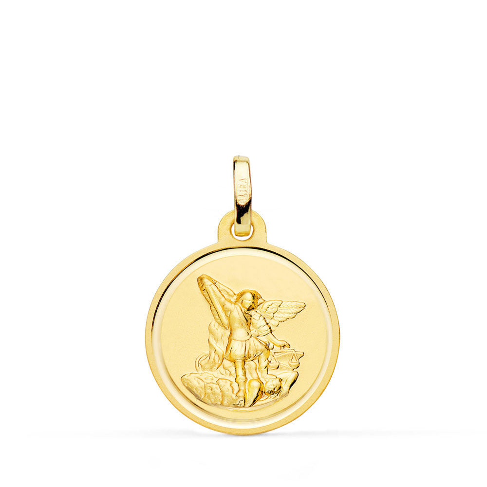 Médaille Or 18 Carats 750 Jaune Saint Michel 16mm - Chaînes et Gravure Offertes