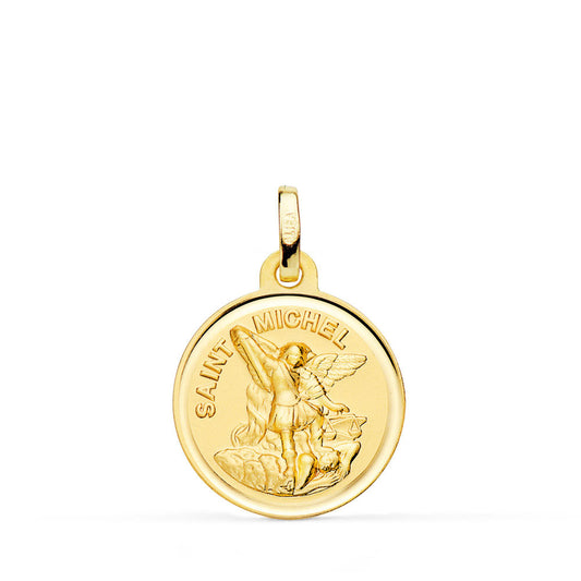 Médaille Or 18 Carats 750 Jaune Saint Michel 16mm - Chaînes et Gravure Offertes