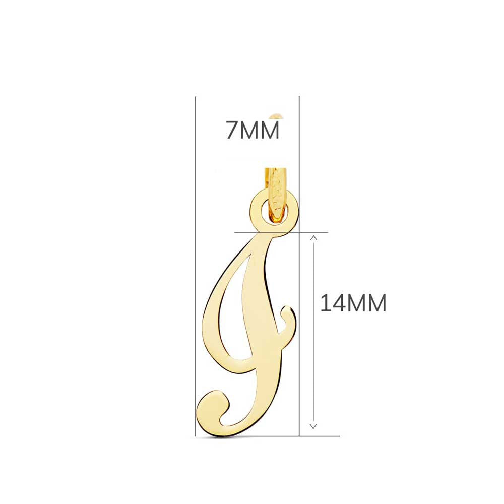 Pendentif Lettre "I" Or 750 Jaune - Chaine Offerte