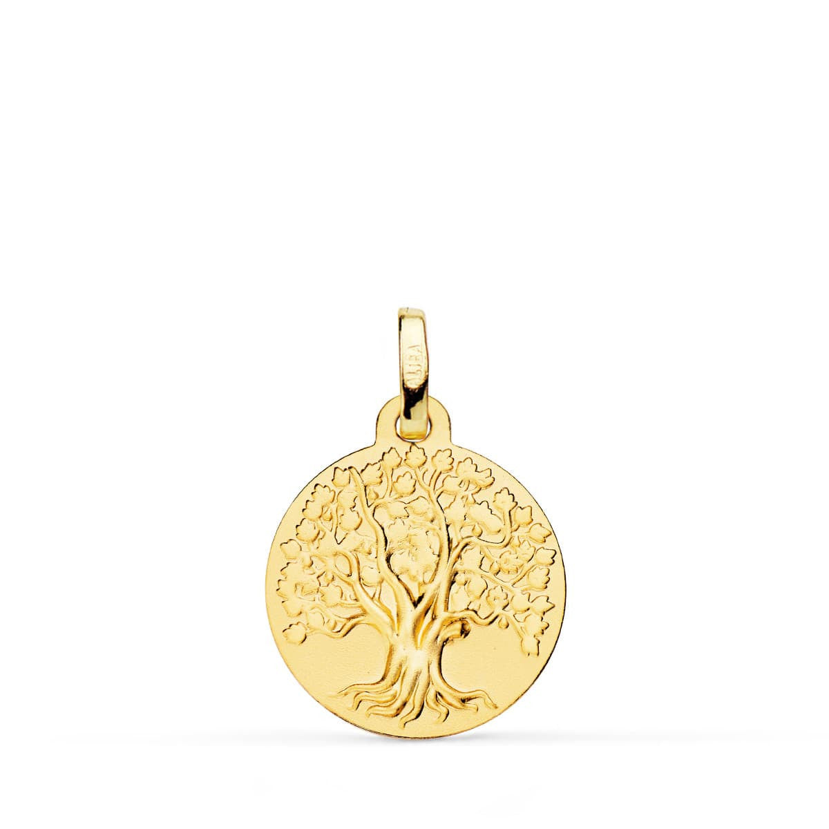 Pendentif - Médaille Arbre de Vie Or Jaune - Chaine Offerte