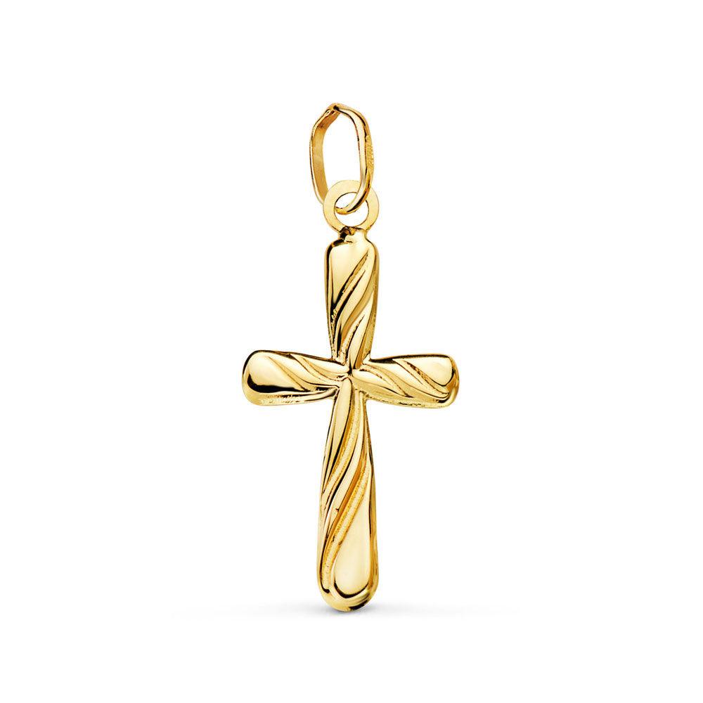 Pendentif - Médaille Croix Or 18 Carats 750 Jaune - Chaine Offerte