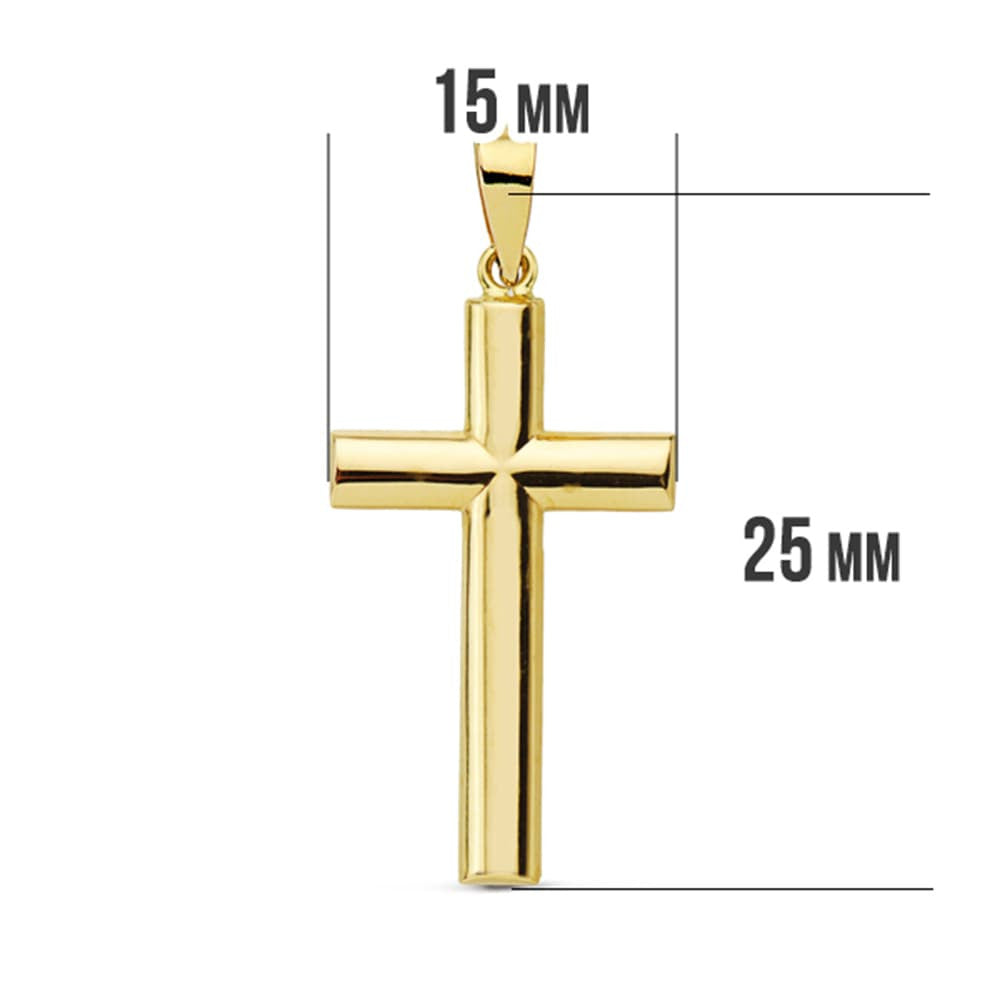 Pendentif - Médaille Croix Or 18 Carats 750 Jaune - Chaine Offerte