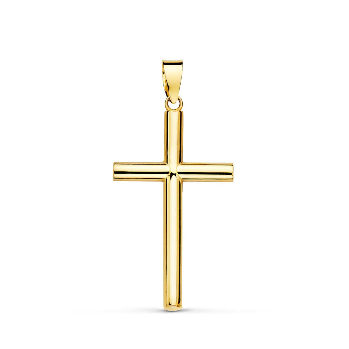 Pendentif - Médaille Croix Or 18 Carats 750 Jaune - Chaine Offerte