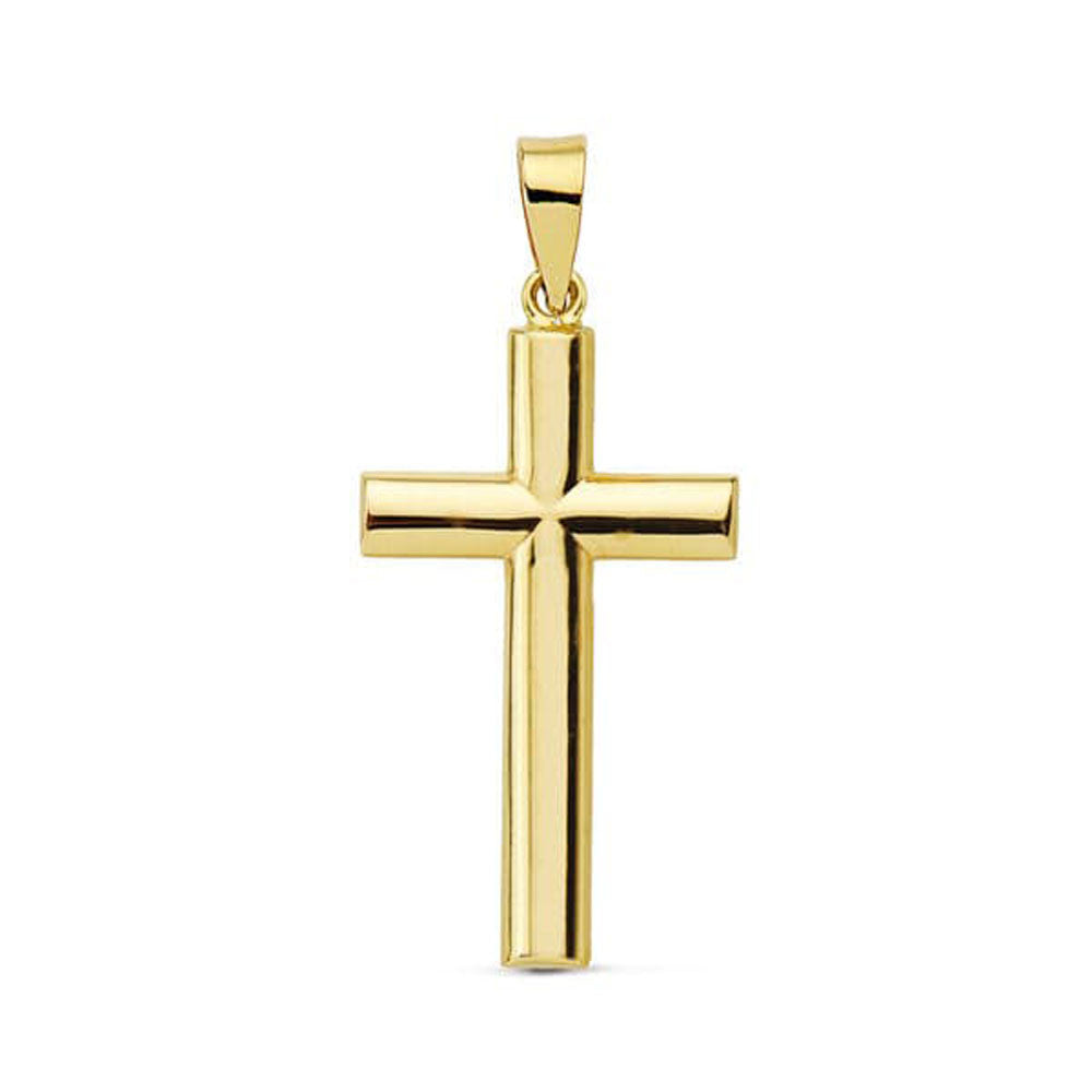 Pendentif - Médaille Croix Or 18 Carats 750 Jaune - Chaine Offerte