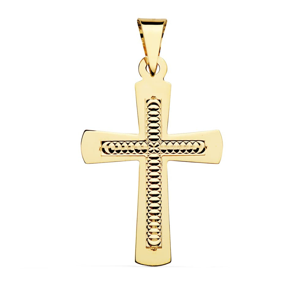 Pendentif - Médaille Croix Or 18 Carats 750 Jaune - Chaines Offertes