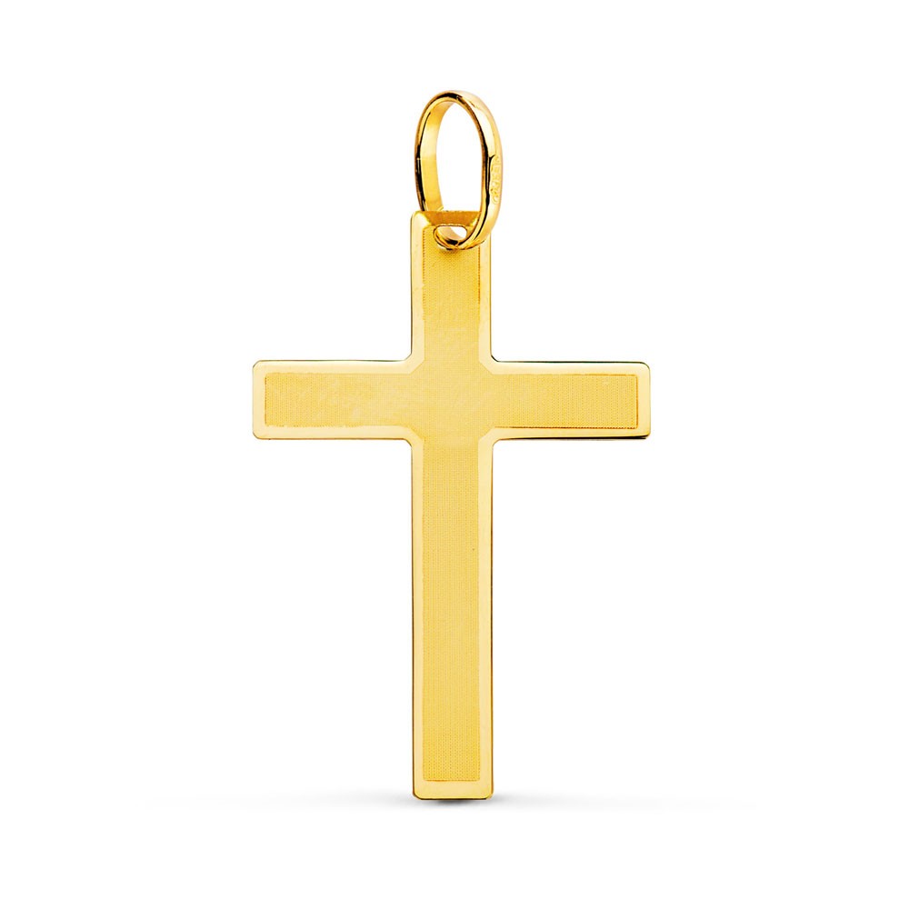 Pendentif  - Médaille Croix Or 18 Carats 750/000 Jaune - Chaine Offerte