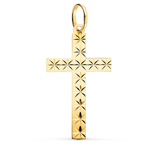 Pendentif  - Médaille Croix Or 18 Carats 750/000 Jaune - Chaine Offerte