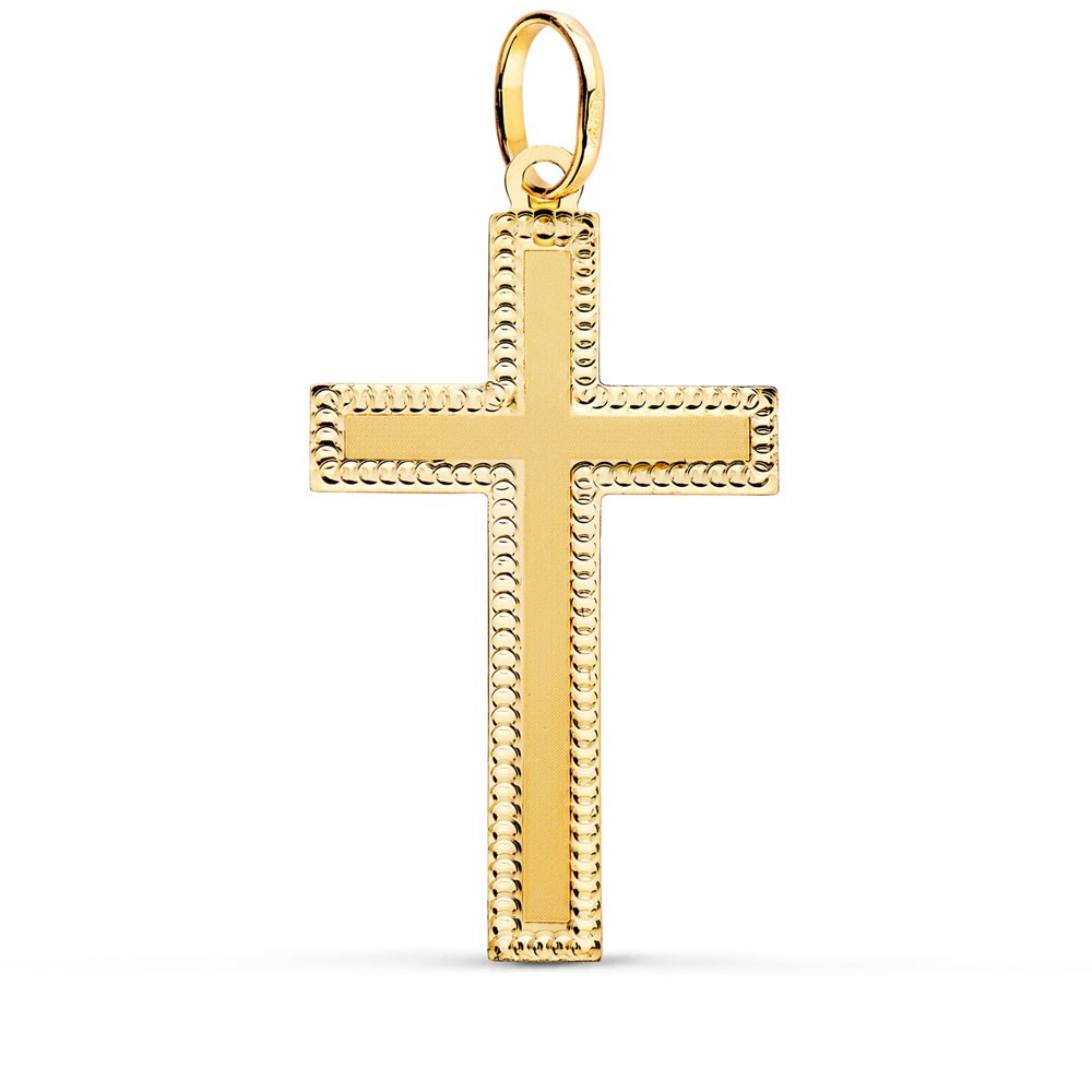 Pendentif  - Médaille Croix Or 18 Carats 750/000 Jaune - Chaine Offerte