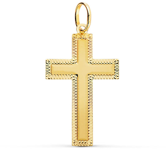 Pendentif  - Médaille Croix Or 18 Carats 750/000 Jaune - Chaine Offerte