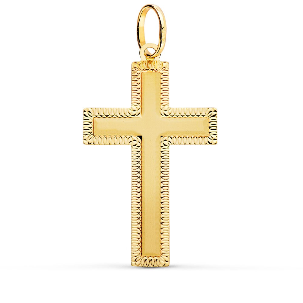 Pendentif  - Médaille Croix Or 18 Carats 750/000 Jaune - Chaine Offerte