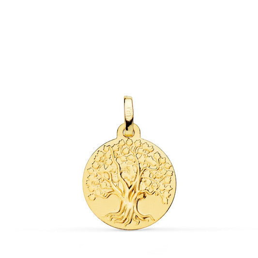 Pendentif - Médaille Or 18 Carats 750/000 Arbre de Vie - Chaine Dorée Offerte