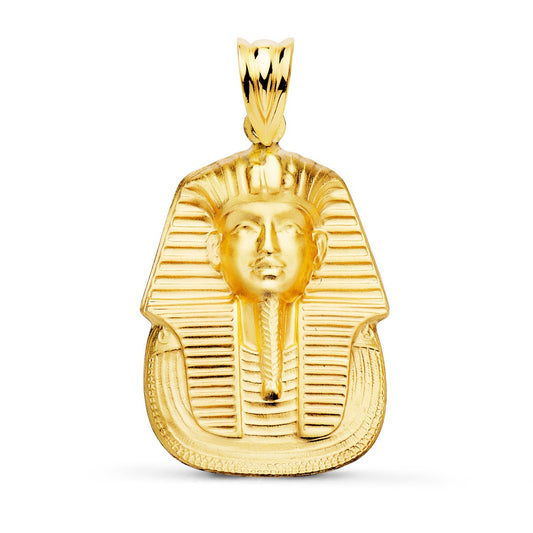 Pendentif - Médaille Or 18 Carats 750/000 Toutankhamon - Chaine Dorée Offerte