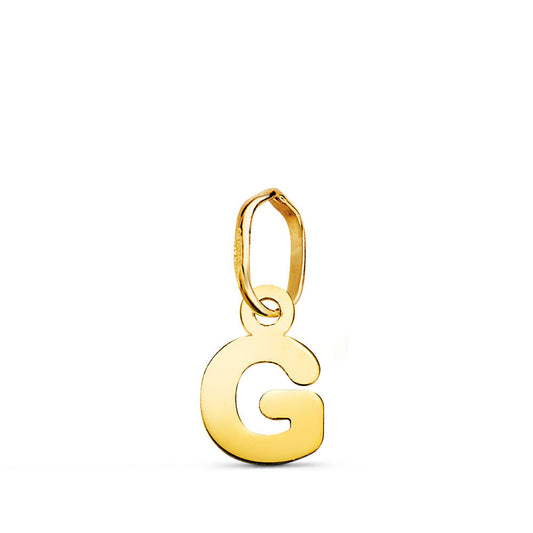 Pendentif Or 18 Carats 750 Jaune - Initiale Lettre "G" - Chaine Offerte